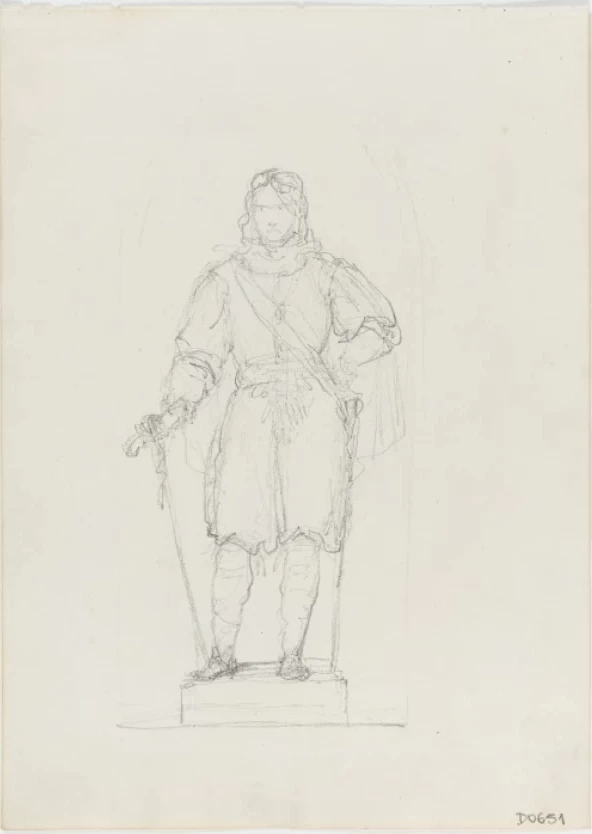 Manuel de Araújo Porto - Alegre, Studio di figura mascile